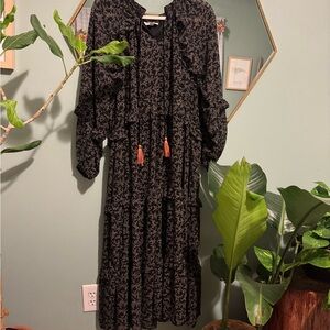 &merci Black Floral Women's Dress